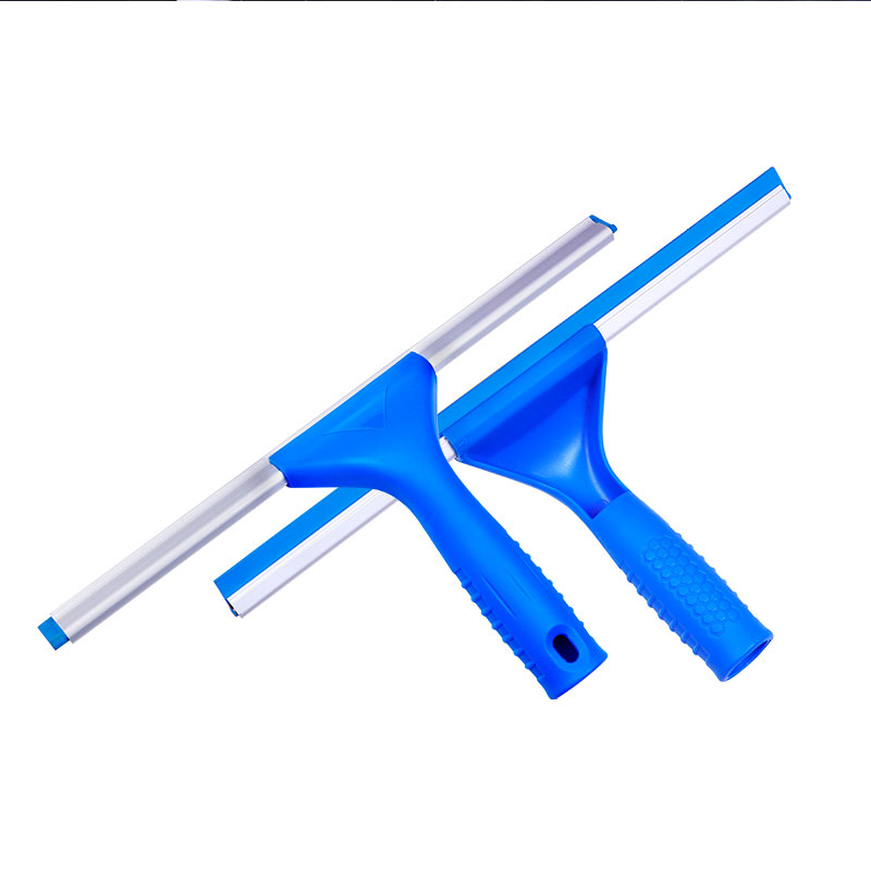 速接式塑料玻璃刮/擦窗器/清洁工具（蓝色） 35cm